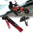 thumbnail image 4 of Motorcycle Kickstand, Adjustable Rustproof High Hardness CNC Aluminum Alloy Motorcycle Side Stand  For Modification, 4 of 8