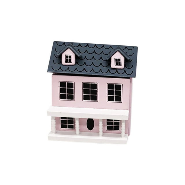 Kits de Garage 1 / Toit de Villa Gris avec Maison de Poupée 1/ Kits de Garage Miniatures pour Jouets Mobiles / Villa Miniature pour Jouets de Maison de Poupée avec Toit Mobile 1/ Kits de Garage Gris