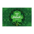 thumbnail image 4 of YOHAVEN St Patrick's Day Flags Banner, Double Printed Shamrocks Luck Green Yard Sign Poster Decorations for Garden Patio Home Party Irish Holiday Celebration, 4 of 5