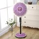 thumbnail image 2 of Nvzi Funda para ventilador doméstico (1 unidad), totalmente envuelta en tela, cubierta antipolvo para ventilador de pie vertical, sencilla y elegante, diámetro 48 cm (morado)., 2 of 3