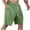 Army Green, variant on cfhntfmh Mens Athletic Shorts Casual Elastic Waisted Drawstring Shorts with Pockets Summer Baggy Wide Leg Workout Gym Shorts