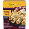 Delimex Chicken Soft Flour Tacos Frozen Snacks, 12 ct Box