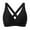 Black, variant on Siilsaa Women's Sporty Adjustable Wide Straps Bikini Top Large Bust Criss Cross Back Supportive Swimsuit Tops Only ,XL