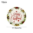 thumbnail image 3 of Christmas Tableware Set,Christmas Party Supplies,Disposable Dinnerware Set,Christmas Oval Paper Plates,7-inch Disposable Dinner Plates Christmas Party Supplies for Christmas Decorations, 3 of 6
