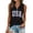 26-Black, variant on CAIXIA 4Th Of July Shirts Women Summer Sleeveless Tank Tops Zipper V Neck Ribbed Dressy Casual Blouses America 250 Flag Loose Business Polo Shirts