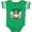 Football Green and White, variant on Inktastic Joy to the World Christmas Gnomes Boys or Girls Baby Bodysuit