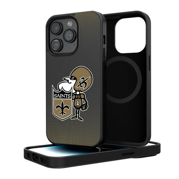 New Orleans Saints Linen Logo iPhone Magnetic Bump Case