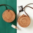 thumbnail image 4 of Granjero Gordo Bolso de mano tejido y bolsas de cosméticos, bolso de mano tejido elegante de playa de verano, bolso de hombro de 7,87 x 3,14 x 7,87 pulgadas (estilo T), 4 of 5