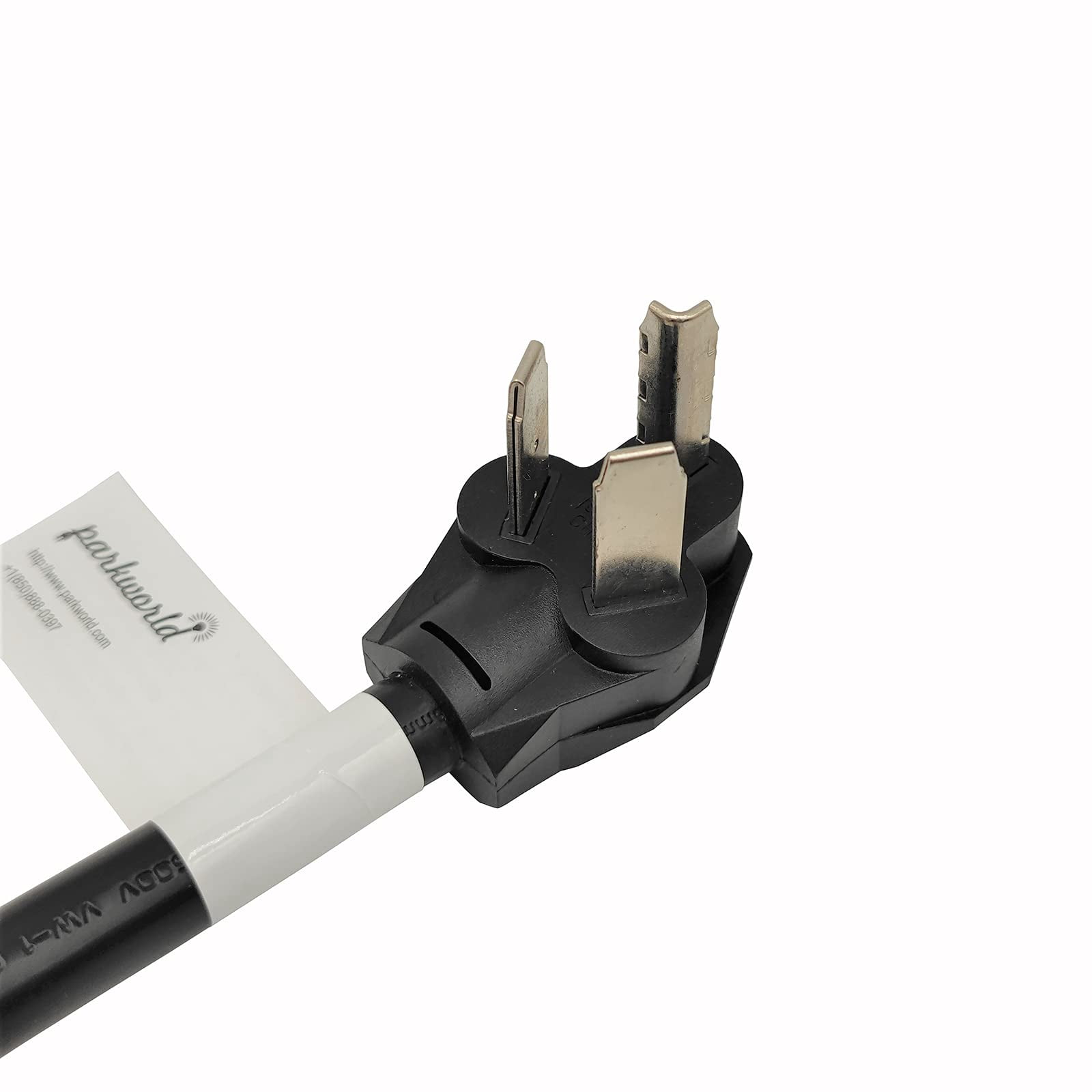 Parkworld 62572 3-prong Dryer Splitter Cord, NEMA 10-30P to 6-20R (T-Blade also for 6-15R) Dual Outlet (3 Feet)