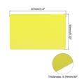 thumbnail image 2 of Uxcell 10pcs Blank PVC Cards Color, CR80 30 Mil Plastic Cards ID Card Waterproof, Yellow, 2 of 5