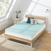 Best Price Mattress 4 Cooling Gel Egg Crate Memory Foam Mattress Topper, Queen