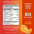 thumbnail image 4 of Nature's Bounty Vitamin C, D, & Zinc for Immune Support Jelly Beans, Orange, 80 Count, 4 of 7