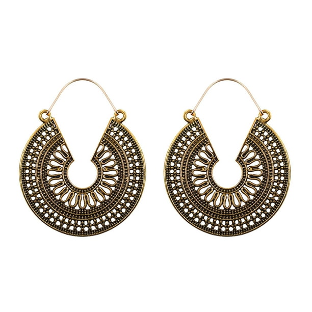 Xihbxyly Artículos en liquidación Pendientes ahuecados de Bohe-mia Pendientes con Borlas de lentejuelas Pendientes de joyería preciosos para fiesta de graduación