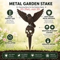 thumbnail image 2 of DefiDgd Halloween Theme Metal Yard Stake,Witch Hat Hollow-out Plug-in Iron Garden Stake for Halloween Garden Porch Patio Lawn Pathway Outdoor Courtyard Holiday Home Decoration(N), 2 of 8