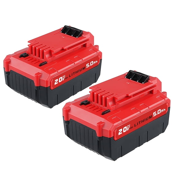 Upgraded PCC685L 2×5000mAh Li-Ion Battery Replacement for Porter Cable 18V~20V Max Battery PCC685L PCC685LP PCC680L PCC682L PCCK602L2 PCC600 PCC640 Cordless Power Tool Batteries