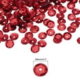 thumbnail image 2 of Loose Sequins 6MM Laser Sequins 2400Pcs Cup Sequins Embroidery Sequins for Jewelry Making Crafts Sewing,Red, 2 of 5