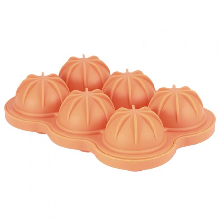 

Ice Mold 17x12x5cm 6-Hole Ice Mould Kitchen Accessory For Home Bar Orange