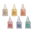 thumbnail image 1 of Paquete 100 piezas Bolsa de algodón reciclado con bolsillo frontal beige 35 x 42, 1 of 3