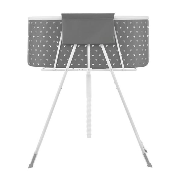 Grey Foldable Dog Bathtub - Elevated Portable Shower Station with Anti-Leak Design for Cats & Dogs