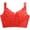 Red, variant on Paiwinds Women's Wirefree Lace Bra - Comfortable Full Coverage Bralette for Plus Size, Everyday Supportive Underwear
