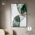 thumbnail image 5 of Moss and Mist Canvas Green Abstract Art by Art Remedy, Black Frame, 36" x 54", 5 of 7