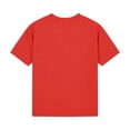 thumbnail image 4 of ITSAME Boys Henley T-Shirts, Comfort Breathable Short Sleeve Loose Fit Summer Casual Fashion Tops Red Size 11, 4 of 7