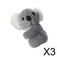 thumbnail image 1 of Runquan 3xSmall Stuffed Koala Doll for Motorcycle Rearview Mirror Toy Grey, 1 of 8