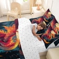 thumbnail image 4 of Erosebridal Gold Dragon Animal Bedding Comforter Set 7pcs, Oil Printing King Bedding Sets, 4 of 7