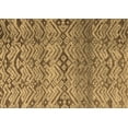 thumbnail image 1 of Ahgly Company Indoor Rectangle Abstract Brown Modern Area Rugs, 2' x 4', 1 of 4