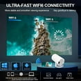 thumbnail image 4 of Projector with WiFi , HY300 pro 4K Decoding Android Auto  Portable Outdoor Home Movie Video Projector Compatible with Phone Laptop  TV, 4 of 6