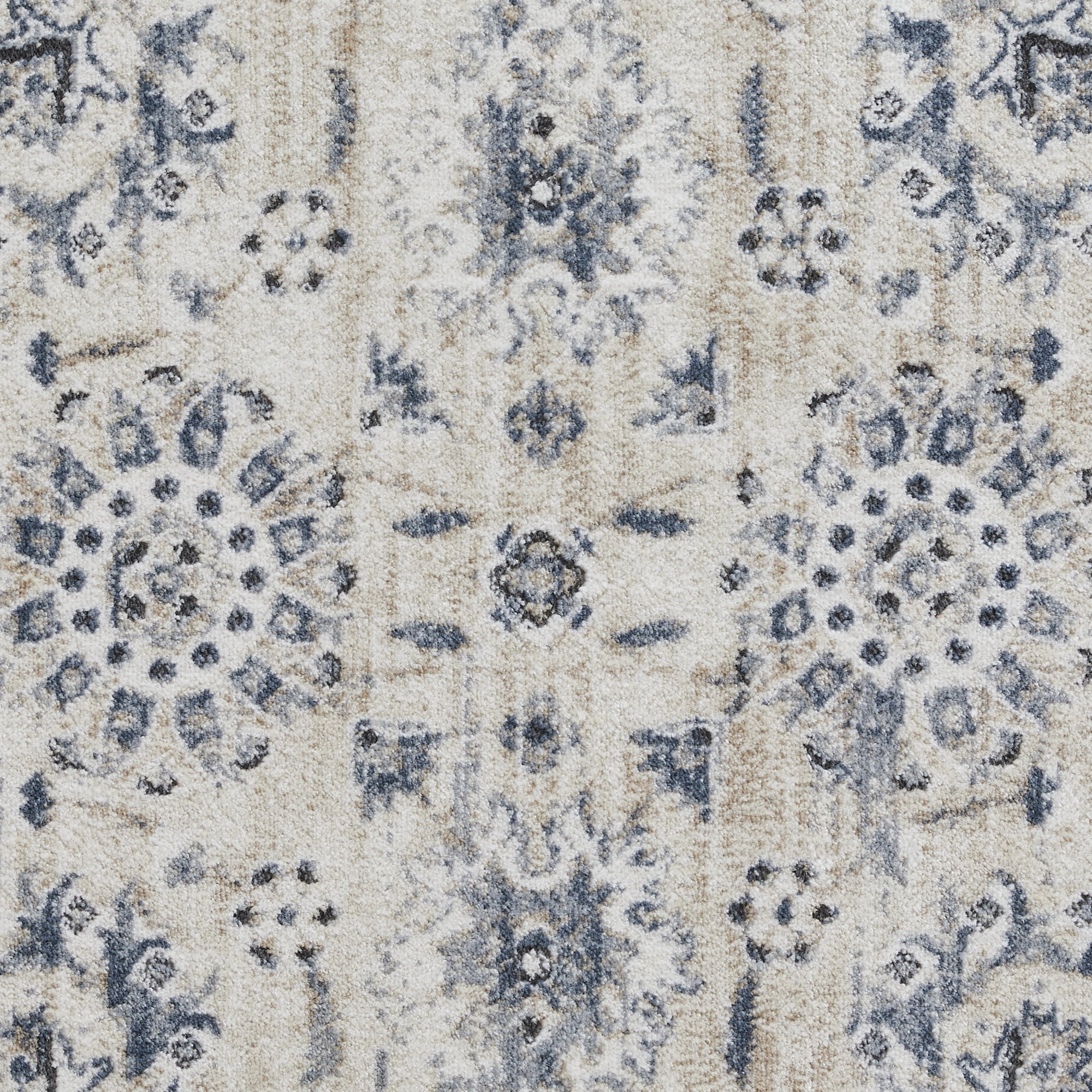Loomaknoti Kehleigh Aylesh 9' x 12' Blue Oriental Indoor Area Rug