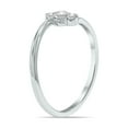 thumbnail image 3 of SZUL Women's 1/4 CTW Vertical Three Stone Lab Grown Diamond Ring in 10K White Gold (F-G Color, VS1- VS2 Clarity), 3 of 6