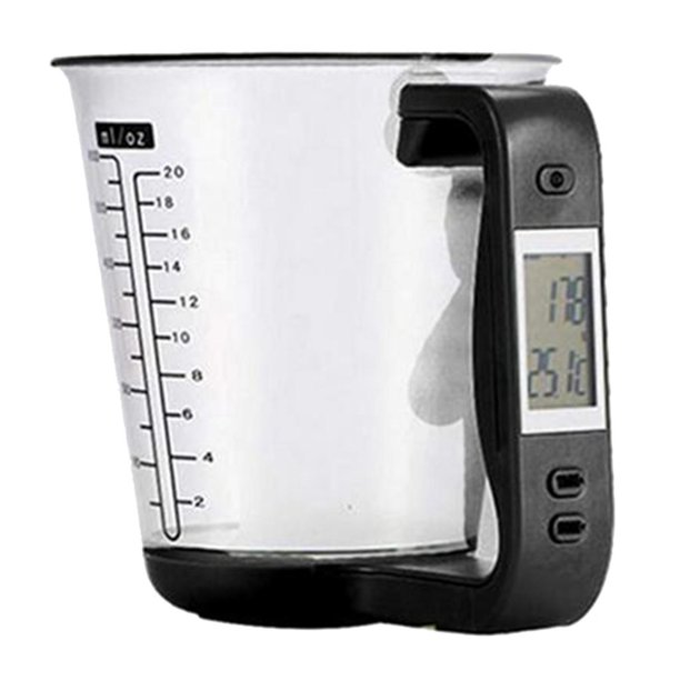 Cocina báscula Digital de alimentos, Sensor doméstico utensilios de para hornear, 1000g/600ml, pantalla Digital Gloria Recipiente de medición para hornear transparente