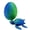 Green, variant on 3D Printed Flexible Joint Sea Turtle with Egg Sculpture Fun Desk Ornament for Room Car Desk Decoration Holiday Gift Home Decor