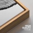 thumbnail image 5 of IDEA4WALL Framed Canvas Print Wall Art Set Black White High Contrast Wood Tree Rings Nature Photography Modern Art Rustic Scenic Relax/Calm for Living Room, Bedroom, Office - 16"x24"x3 Natural, 5 of 5