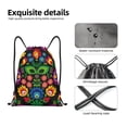 thumbnail image 4 of Fuzoiu Traditional Floral Polish Print Drawstring Backpack for Gym, Travel, Yoga,Sports Sackpack String Bag for Women Men-Medium, 4 of 6