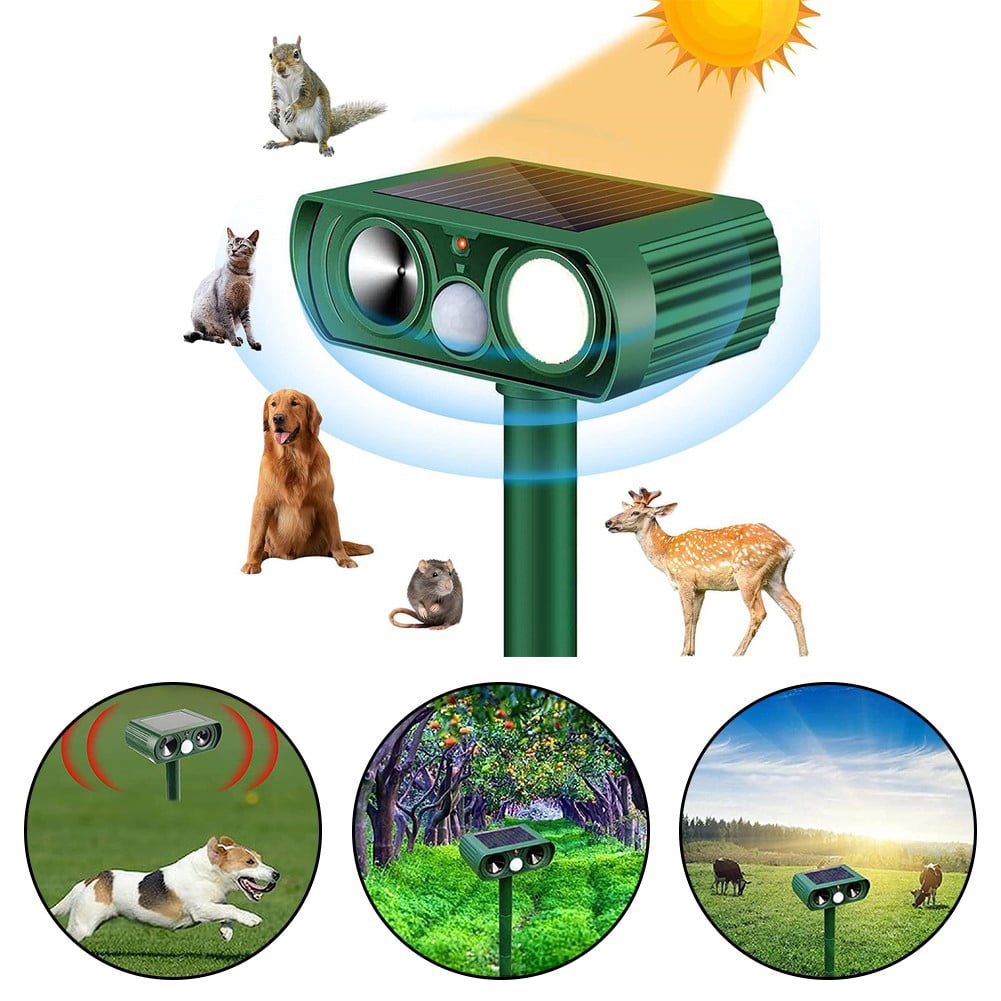 Garden Tools Gardening Tools Sound And Light Animal Repellent Artifact Solar Animal Repellent Instrument B2627