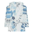 thumbnail image 4 of Jsaierl 3/4 Sleeve Womens Cold Shoulder Tops Casual V Neck Shirts Trendy Graphic Ladies Hollow Out Blouses Soft Loose Fit Tunic Top S-5XL, 4 of 5
