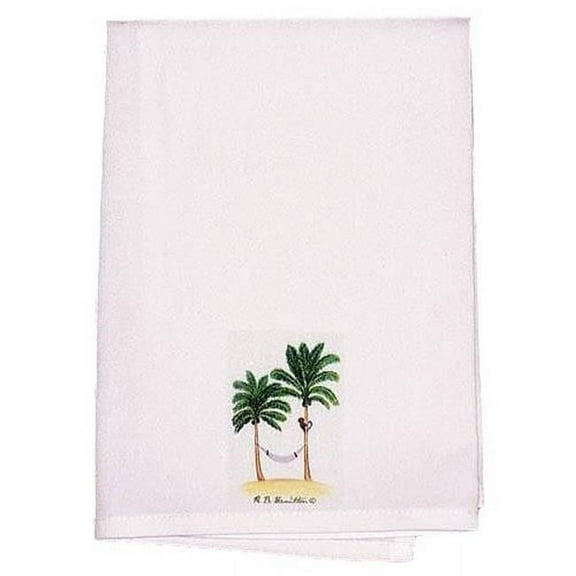 Betsy Drake Monkey & Palm Guest Towel Set of 2
