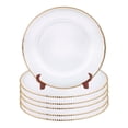 thumbnail image 3 of Juego de 6 bajo platos VITTORI Base Venecia Redondo de Vidrio Color Blanco con Filo Dorado, 3 of 5