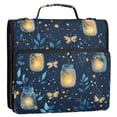 thumbnail image 5 of FORMRS Zipper Binder with Shoulder Strap 2-inch Ring 500 Sheet Capacity File Bag, Blue Fireflies Pattern, 5 of 5