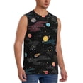 thumbnail image 2 of Balery Galaxy Camisetas sin mangas para hombre, absorbe la humedad y protege contra el mal olor.-Small, 2 of 7