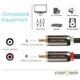 thumbnail image 5 of FosPower 6ft 2 RCA Male to 1 RCA Male Audio Adapter Cable, 5 of 6