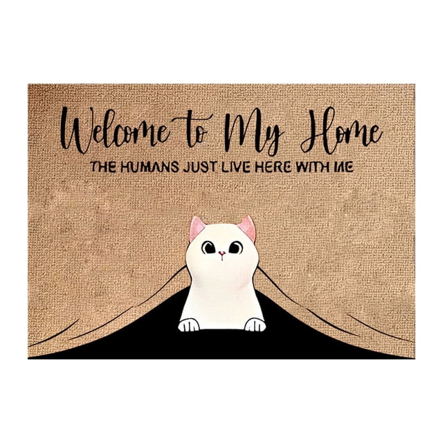 Doormat Outdoor Funny Front Door Mat for Entryway Indoor Non-Slip Backing Entry Mat Low Profile Doormat for Entryway Beautiful Color for Outdoor and Indoor Uses, 16x24 Inch Welcome to Our Home