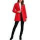 thumbnail image 2 of ABRIGO DE INVIERNO CON CUELLO DE CHAL Y CIERRE DE UN SOLO BOTÓN PARA MUJER, TALLA XS, ROJO BRILLANTE, 2 of 6