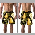 thumbnail image 3 of luoweisi Men's Beach Shorts Quick Dry Swim Trunks with Mesh Lining Pear M, 3 of 5