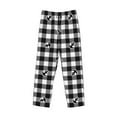 thumbnail image 4 of Balery Men'S Anchor Black Tartan Plaid Pants,Sleepwear Pants,Pajama Pants,Pj Bottoms Drawstring And Pockets-Small, 4 of 9