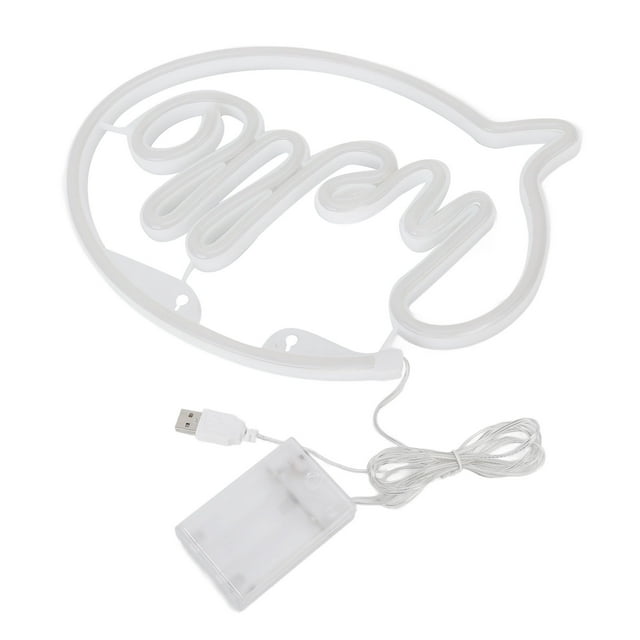 Letrero de neón para restaurante, luz de neón, letrero de neón Hello alimentado por USB, luz de neón alimentada por USB, máxima confiabilidad Jadeshay A