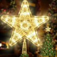 thumbnail image 3 of Adorno luminoso para árbol de Navidad, Estrella iluminada con pilas, decoración navideña para el hogar, fiesta de vacaciones al aire libre, 3 of 4