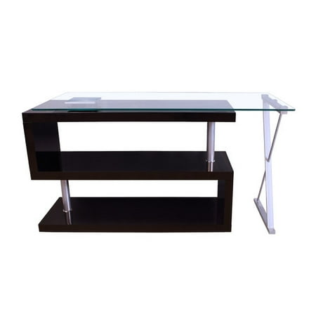 Orren Ellis Lachlan Glass L Shape Computer Desk Com